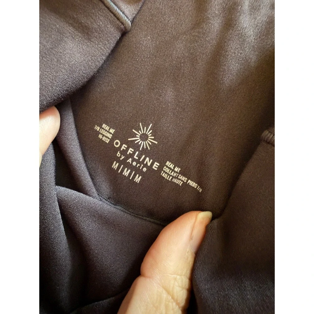 Aerie Offline Real Me 7/8 High Rise Leggings‎ Brown Medium Activewear Yoga Pants